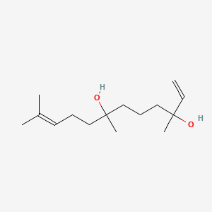 molecular formula C15H28O2 B592779 Caparrapidiol CAS No. 10208-67-0