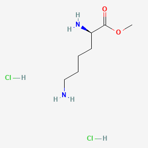 molecular formula C7H18Cl2N2O2 B592780 (R)-2,6-二氨基己酸二盐酸盐 CAS No. 67396-08-1
