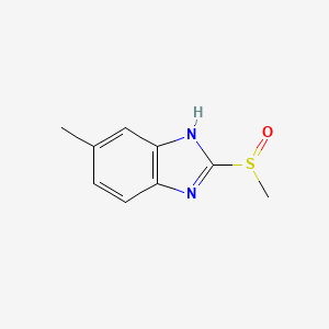 molecular formula C9H10N2OS B592781 5-methyl-2-(methylsulfinyl)-1H-benzo[d]imidazole CAS No. 135429-80-0