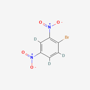molecular formula C6H3BrN2O4 B592783 1-Bromo-2,4-dinitrobenzene-d3 CAS No. 1313734-81-4