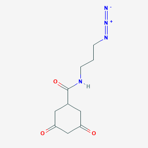 molecular formula C10H14N4O3 B592786 N-(3-azidopropyl)-3,5-dioxocyclohexane-1-carboxamide CAS No. 1112977-84-0