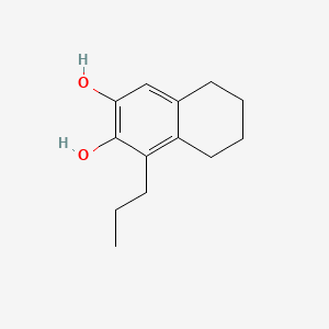 molecular formula C13H18O2 B592799 1-Propyl-5,6,7,8-tetrahydronaphthalene-2,3-diol CAS No. 132494-78-1
