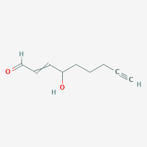 molecular formula C9H12O2 B592801 4-Hydroxynon-2-en-8-ynal CAS No. 1011268-23-7