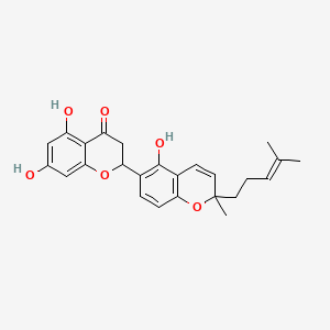 molecular formula C25H26O6 B592821 Sanggenon N CAS No. 92280-12-1