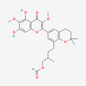 molecular formula C28H32O9 B592822 ドドナフラボノール CAS No. 1392213-93-2