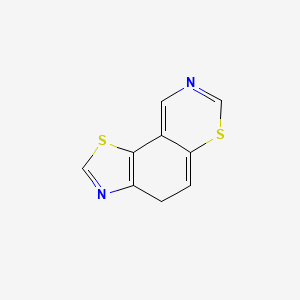 molecular formula C9H6N2S2 B592824 4H-[1,3]thiazolo[5,4-f][1,3]benzothiazine CAS No. 126084-27-3