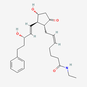 molecular formula C25H35NO4 B592843 17-phenyl trinor Prostaglandin E2 ethyl amide CAS No. 1219032-20-8