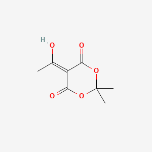 molecular formula C8H10O5 B592851 5-(1-Hydroxyethylidene)-2,2-dimethyl-1,3-dioxane-4,6-dione CAS No. 85920-63-4