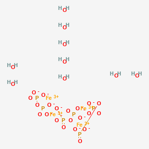 molecular formula Fe4H18O30P6 B592857 Ferric pyrophosphate nonahydrate CAS No. 10049-18-0