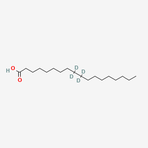 molecular formula C18H36O2 B592860 Octadecanoic-9,9,10,10-D4 acid 