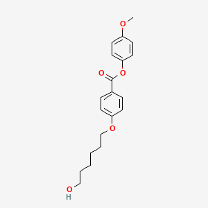 molecular formula C20H24O5 B592864 4-(6-Hydroxyhexyloxy)benzoic Acid 4-Methoxyphenyl Ester CAS No. 137407-31-9