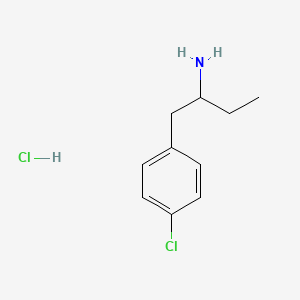 molecular formula C10H15Cl2N B592865 1-(4-Chlorophenyl)butan-2-amine hydrochloride CAS No. 23292-08-2