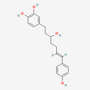 molecular formula C19H22O4 B592876 1-(3,4-二羟基苯基)-7-(4-羟基苯基)-(6E)-6-庚烯-3-醇 CAS No. 1206788-61-5
