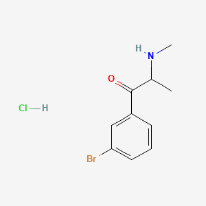 molecular formula C10H13BrClNO B592878 3-溴甲卡西酮（盐酸盐） CAS No. 676487-42-6