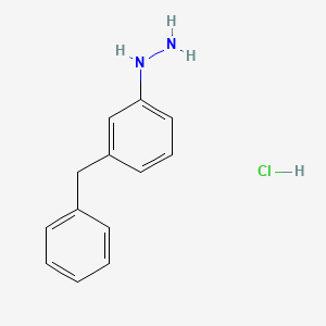 molecular formula C13H15ClN2 B592879 3-Benzylphenylhydrazine hydrochloride CAS No. 129786-90-9