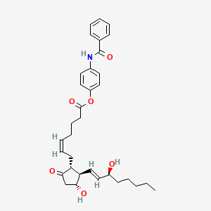 molecular formula C33H41NO6 B592880 前列腺素 E2 对苯甲酰苯酯 CAS No. 57790-53-1