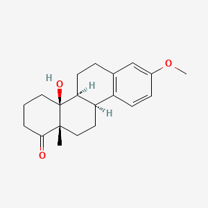 molecular formula C20H26O3 B592882 (4aS,4bS,10bS,12aS)-4a-hydroxy-8-methoxy-12a-methyl-3,4,4b,5,6,10b,11,12-octahydro-2H-chrysen-1-one CAS No. 10003-07-3