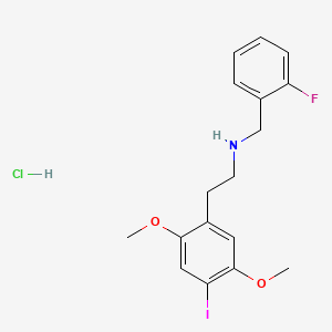 molecular formula C17H20ClFINO2 B592884 25I-NBF (hydrochloride) CAS No. 1539266-13-1