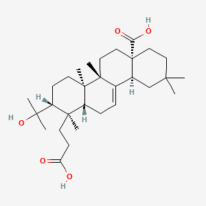 (1R,2R,4aR,4bS,6aS,10aS,12aR)-1-(2-carboxyethyl)-2-(2-hydroxypropan-2-yl)-1,4a,4b,9,9-pentamethyl-3,4,5,6,7,8,10,10a,12,12a-decahydro-2H-chrysene-6a-carboxylic acid