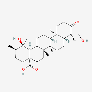 molecular formula C30H46O5 B592887 Rotundanonic acid CAS No. 173357-19-2