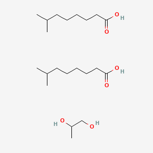 molecular formula C21H44O6 B592890 Propylene glycol diisononanoate CAS No. 125804-17-3