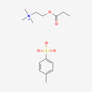 molecular formula C15H25NO5S B592893 Propionylcholine p-Toluenesulfonate CAS No. 1866-13-3