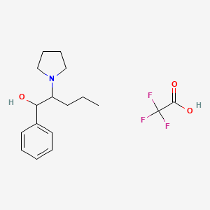 molecular formula C17H24F3NO3 B592901 alpha-Pyrrolidinopentiophenone metabolite 1 (trifluoroacetate salt) CAS No. 1797986-63-0