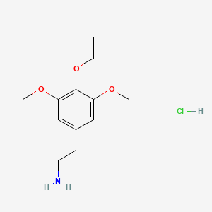 molecular formula C12H20ClNO3 B592906 Escaline (hydrochloride) CAS No. 3166-82-3