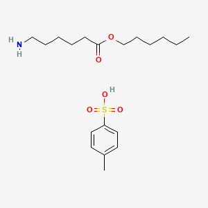molecular formula C19H33NO5S B592915 己基 6-氨基己酸 4-甲苯磺酸酯 CAS No. 1926-86-9