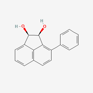 molecular formula C18H14O2 B592917 (1R,2S)-3-Phenyl-1,2-dihydroacenaphthylene-1,2-diol CAS No. 193892-33-0