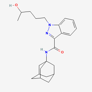molecular formula C23H31N3O2 B592934 N-(1-Adamantyl)-1-(4-hydroxypentyl)indazole-3-carboxamide CAS No. 1843184-41-7