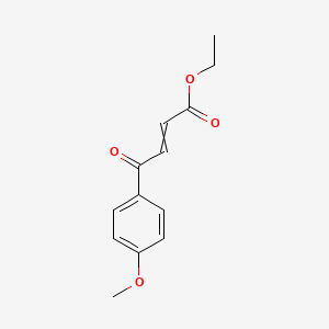molecular formula C13H14O4 B592935 4-(4-甲氧基苯基)-4-氧代丁-2-烯酸乙酯 CAS No. 127427-28-5