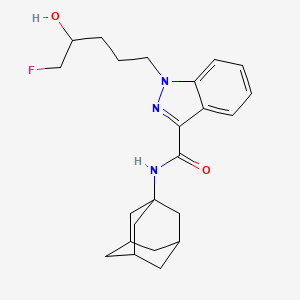 molecular formula C23H30FN3O2 B592936 N-(1-adamantyl)-1-(5-fluoro-4-hydroxypentyl)indazole-3-carboxamide CAS No. 1843184-42-8