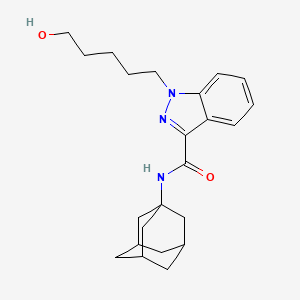 molecular formula C23H31N3O2 B592937 N-(1-Adamantyl)-1-(5-hydroxypentyl)indazole-3-carboxamide CAS No. 1778734-77-2