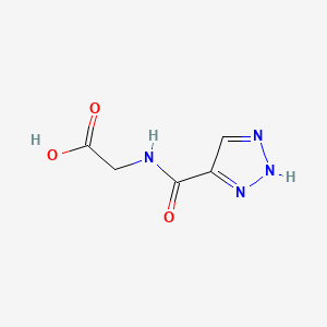 molecular formula C5H6N4O3 B592941 2-(1H-1,2,3-Triazole-4-carboxamido)acetic acid CAS No. 136868-57-0