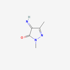 molecular formula C5H7N3O B592944 4-Imino-1,3-dimethyl-1H-pyrazol-5(4H)-one CAS No. 126230-42-0