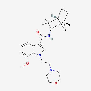 molecular formula C26H37N3O3 B592945 Unii-8wxu5yre25 CAS No. 501926-82-5
