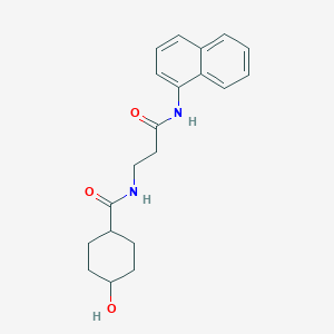 molecular formula C20H24N2O3 B5929513 cis-4-hydroxy-N-[3-(1-naphthylamino)-3-oxopropyl]cyclohexanecarboxamide 