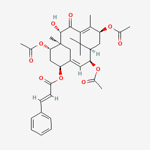 2alpha,7beta,13alpha-Triacetoxy-5alpha-cinnamoyloxy-9beta-hydroxy-2(3-->20)abeotaxa-4(20),11-dien-10-one