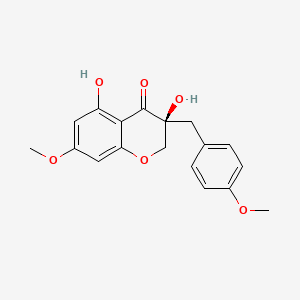 molecular formula C18H18O6 B592953 7-O-Methyleucomol CAS No. 17934-15-5
