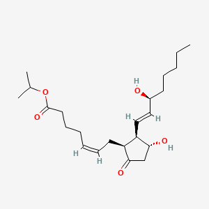 molecular formula C23H38O5 B592963 8-iso Prostaglandin E2 isopropyl ester CAS No. 330589-21-4