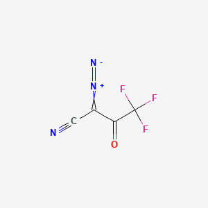 molecular formula C4F3N3O B592966 2-Diazo-4,4,4-trifluoro-3-oxobutanenitrile CAS No. 129086-93-7