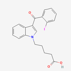 molecular formula C20H18INO3 B592967 AM694 N-pentanoic acid metabolite CAS No. 1432900-96-3