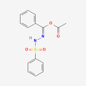 [(E)-N-(benzenesulfonamido)-C-phenylcarbonimidoyl] acetate