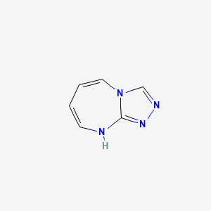 molecular formula C6H6N4 B592976 1H-[1,2,4]Triazolo[4,3-a][1,3]diazepine CAS No. 129449-76-9