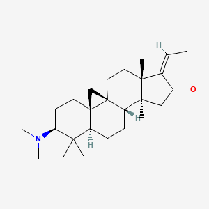 molecular formula C26H41NO B592993 (17E)-3β-(Dimethylamino)-4,4,14-trimethyl-9β,19-cyclo-5α-pregn-17(20)-en-16-one CAS No. 10088-21-8