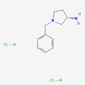 molecular formula C11H18Cl2N2 B593003 (S)-3-amino-1-benzylpyrrolidine dihydrochloride CAS No. 131852-54-5
