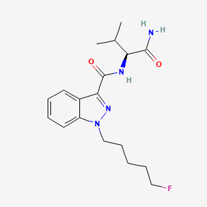 molecular formula C18H25FN4O2 B593009 5-氟-AB-PINACA CAS No. 1800101-60-3