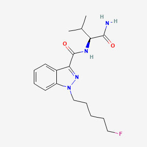 molecular formula C18H25FN4O2 B593009 5-フルオロ-AB-PINACA CAS No. 1800101-60-3