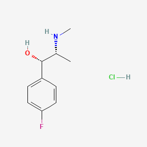 molecular formula C10H15ClFNO B593011 4-Fluororacephedrine hydrochloride CAS No. 7799-72-6